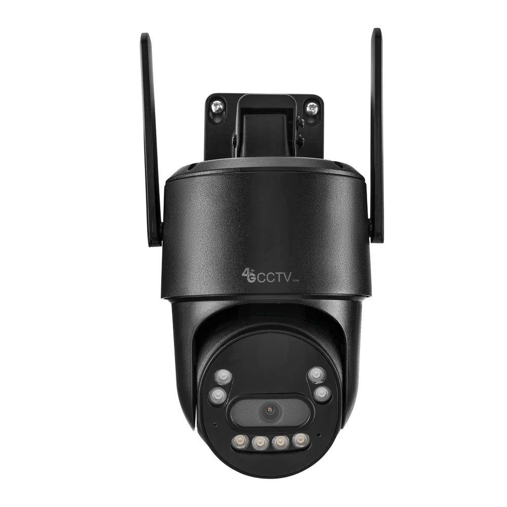 Front view of the Solar 360 Mini camera lens with infrared and white-light LEDs
